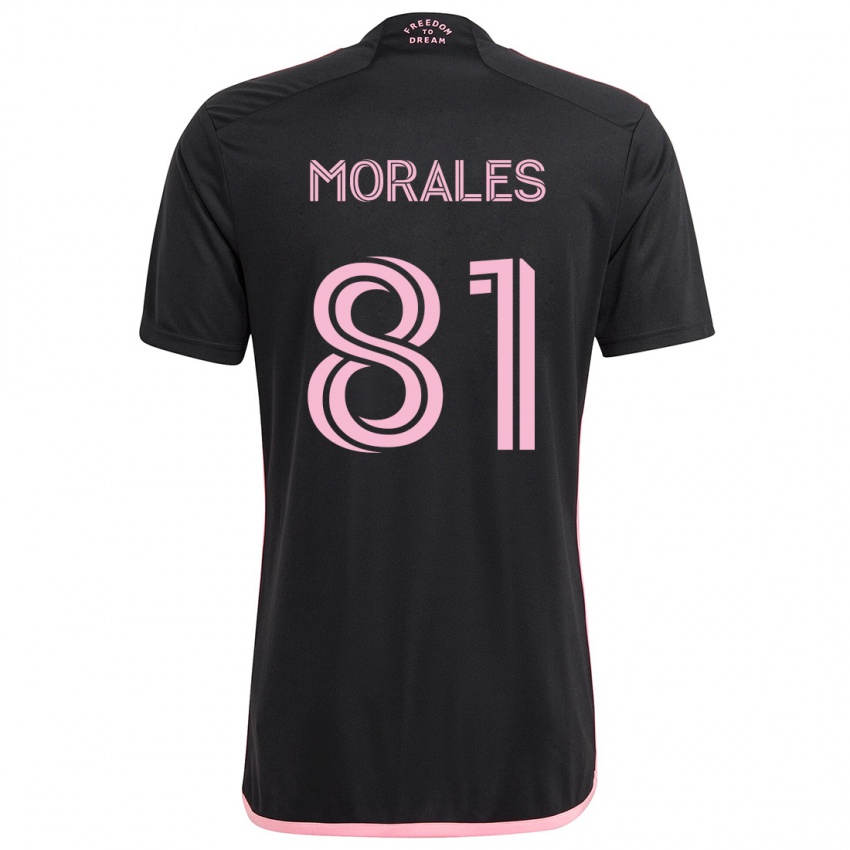 Kinder Santiago Morales #81 Schwarz Auswärtstrikot Trikot 2024/25 T-Shirt Österreich