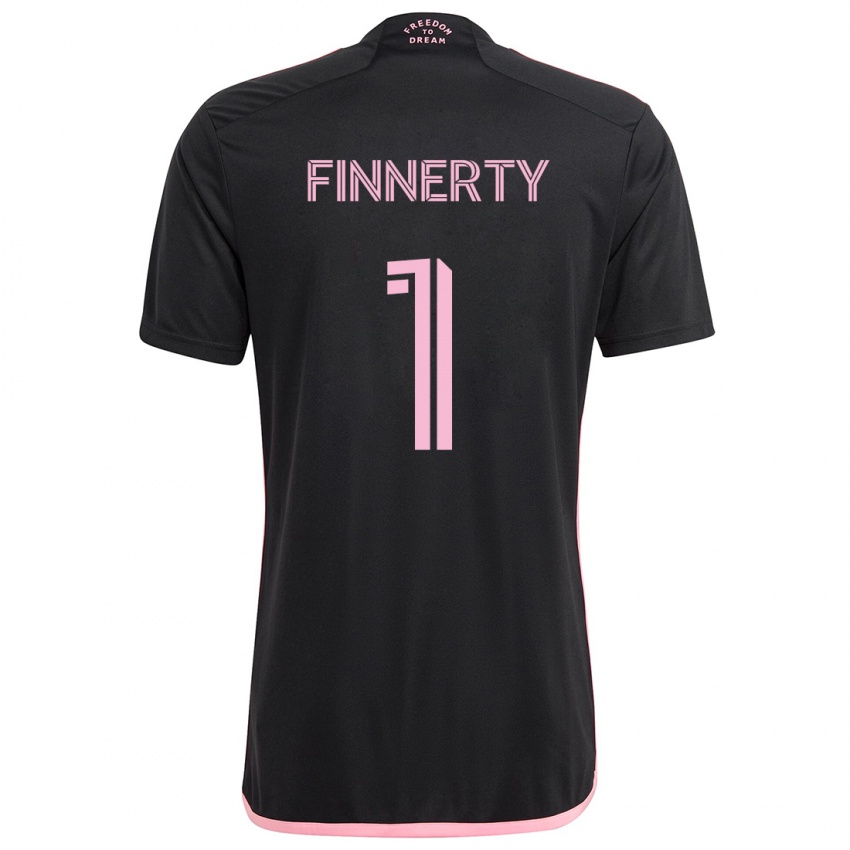 Kinder Owen Finnerty #1 Schwarz Auswärtstrikot Trikot 2024/25 T-Shirt Österreich