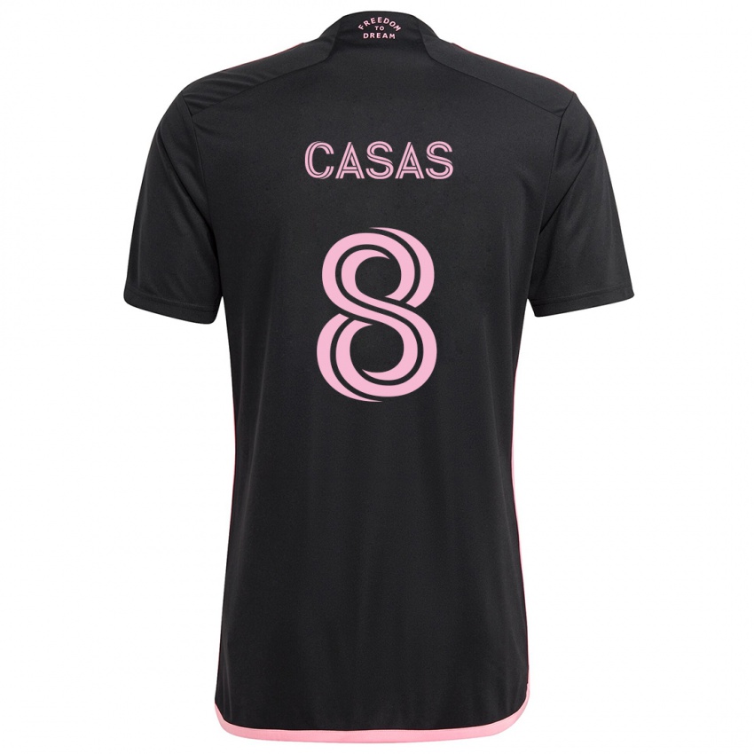 Kinder Pep Casas #8 Schwarz Auswärtstrikot Trikot 2024/25 T-Shirt Österreich