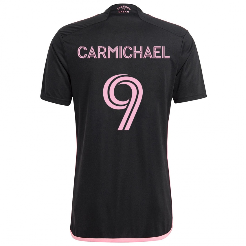 Kinder Ryan Carmichael #9 Schwarz Auswärtstrikot Trikot 2024/25 T-Shirt Österreich