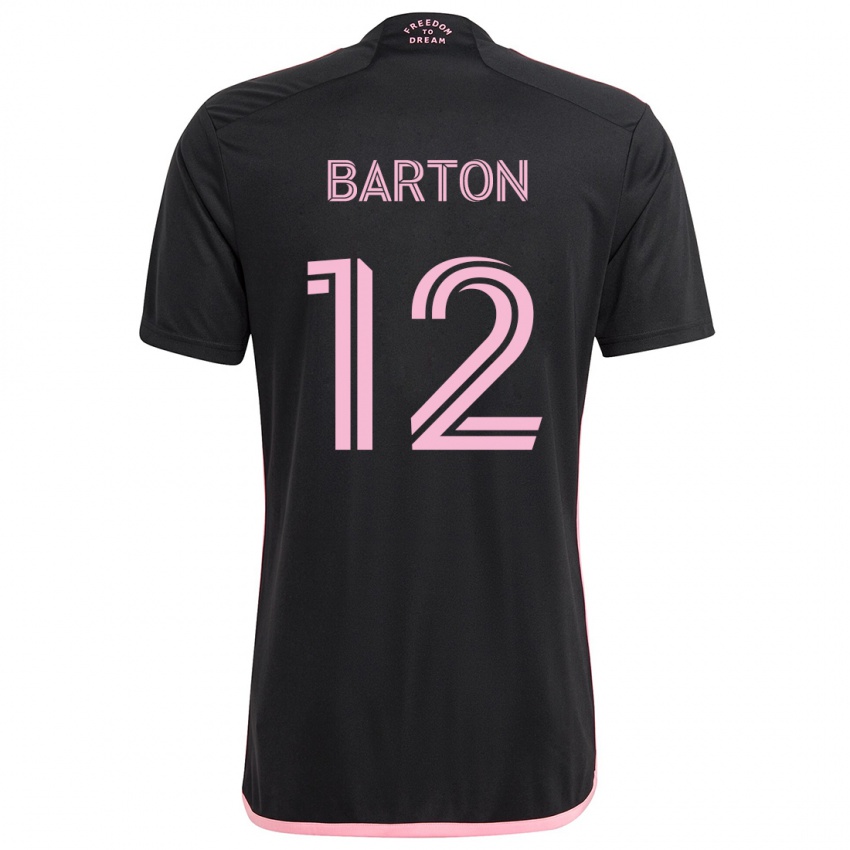 Kinder Tye Barton #12 Schwarz Auswärtstrikot Trikot 2024/25 T-Shirt Österreich