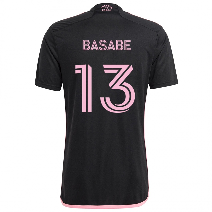 Kinder Samuel Basabe #13 Schwarz Auswärtstrikot Trikot 2024/25 T-Shirt Österreich