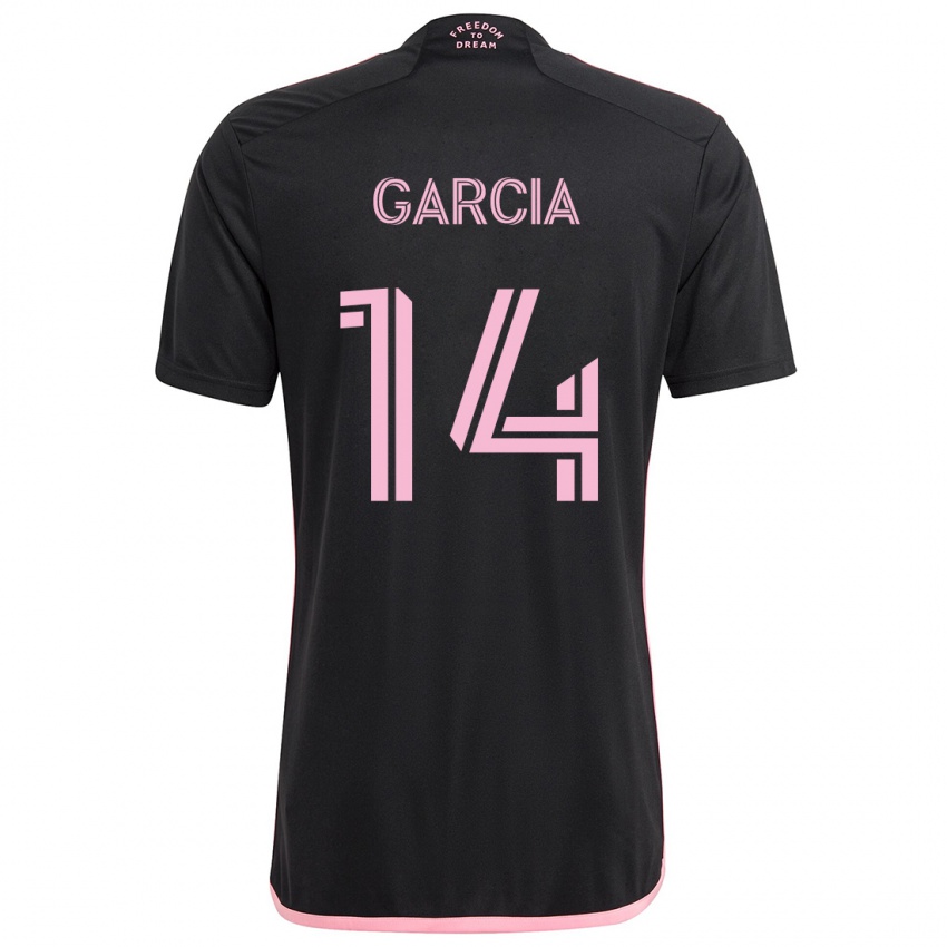 Kinder Santiago Garcia #14 Schwarz Auswärtstrikot Trikot 2024/25 T-Shirt Österreich