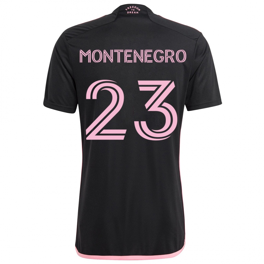 Kinder Ricardo Montenegro #23 Schwarz Auswärtstrikot Trikot 2024/25 T-Shirt Österreich