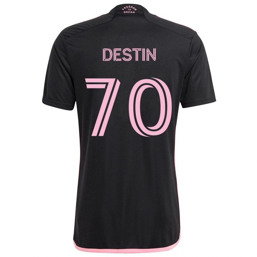 Kinder Bryan Destin #70 Schwarz Auswärtstrikot Trikot 2024/25 T-Shirt Österreich