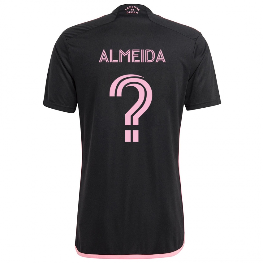 Kinder Nicholas Almeida #0 Schwarz Auswärtstrikot Trikot 2024/25 T-Shirt Österreich