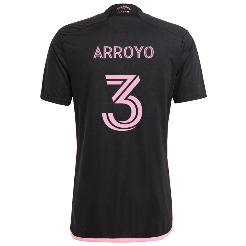 Kinder Dixon Arroyo #3 Schwarz Auswärtstrikot Trikot 2024/25 T-Shirt Österreich