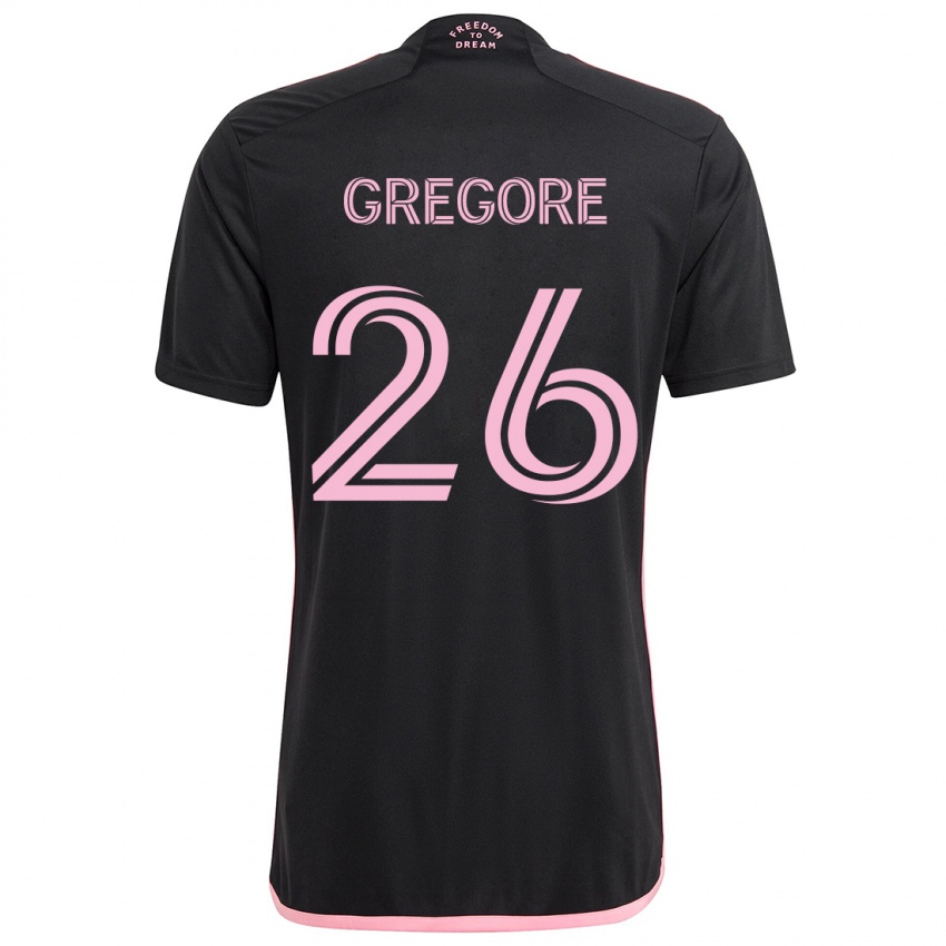 Kinder Gregore #26 Schwarz Auswärtstrikot Trikot 2024/25 T-Shirt Österreich