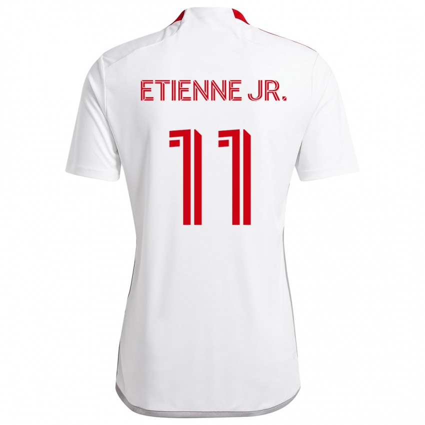 Kinder Derrick Etienne Jr. #11 Weiß Rot Auswärtstrikot Trikot 2024/25 T-Shirt Österreich