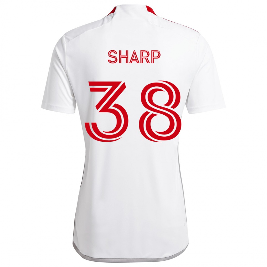 Kinder Charlie Sharp #38 Weiß Rot Auswärtstrikot Trikot 2024/25 T-Shirt Österreich