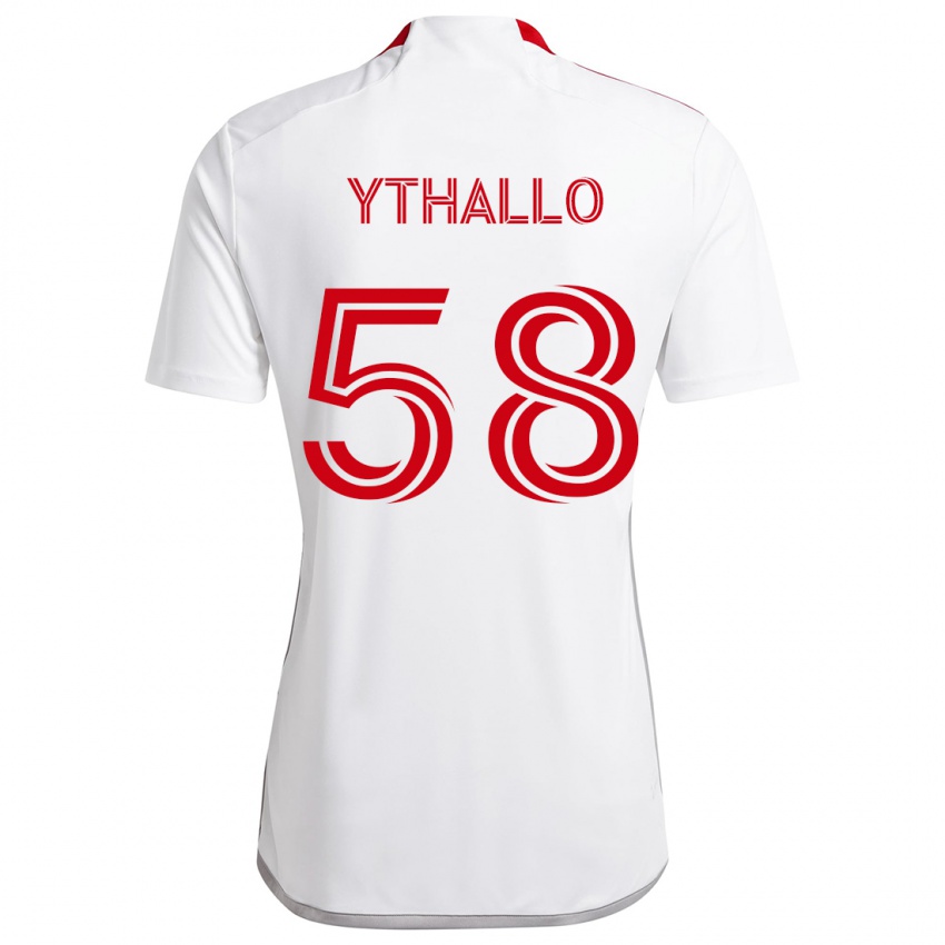 Kinder Ythallo #58 Weiß Rot Auswärtstrikot Trikot 2024/25 T-Shirt Österreich