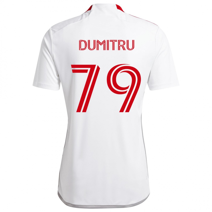 Kinder Andrei Dumitru #79 Weiß Rot Auswärtstrikot Trikot 2024/25 T-Shirt Österreich