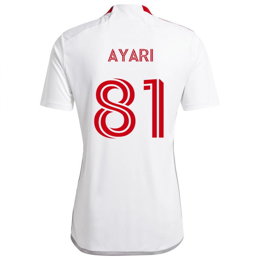 Kinder Hassan Ayari #81 Weiß Rot Auswärtstrikot Trikot 2024/25 T-Shirt Österreich