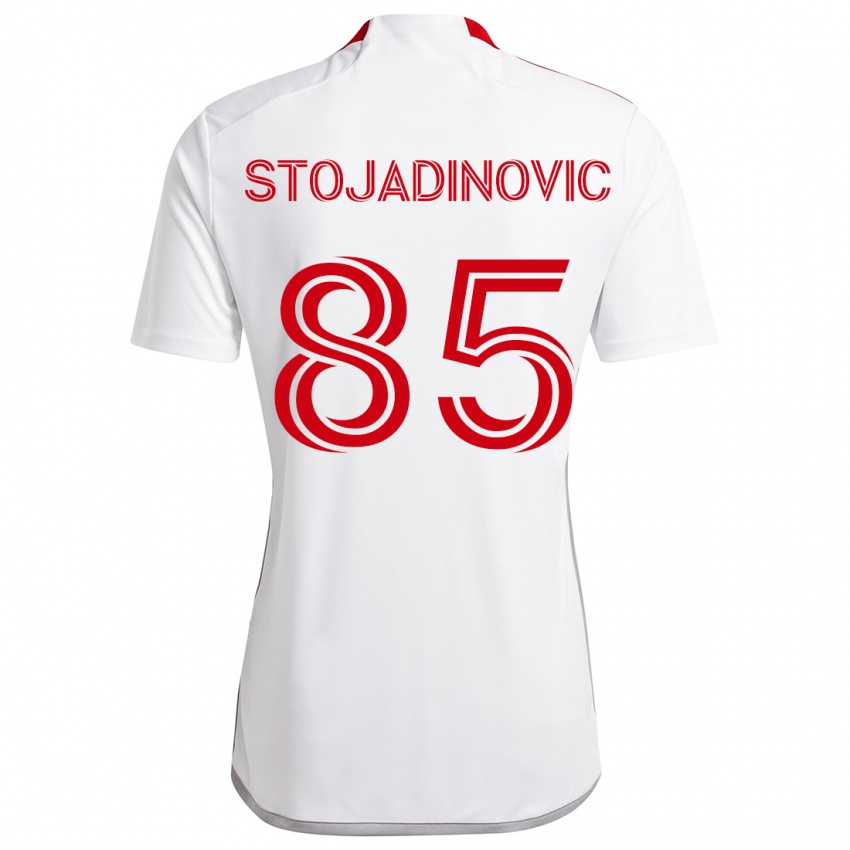 Kinder Marko Stojadinovic #85 Weiß Rot Auswärtstrikot Trikot 2024/25 T-Shirt Österreich