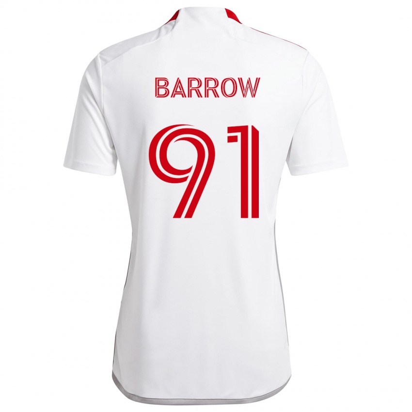 Kinder Dékwon Barrow #91 Weiß Rot Auswärtstrikot Trikot 2024/25 T-Shirt Österreich