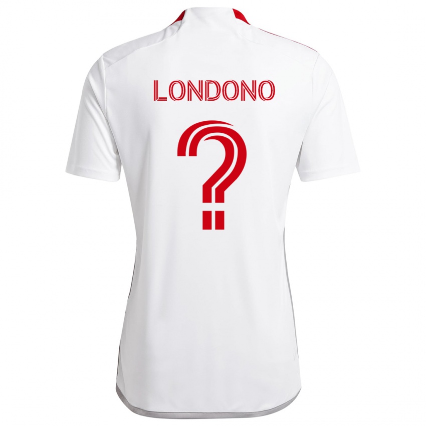 Kinder Tyler Londono #0 Weiß Rot Auswärtstrikot Trikot 2024/25 T-Shirt Österreich