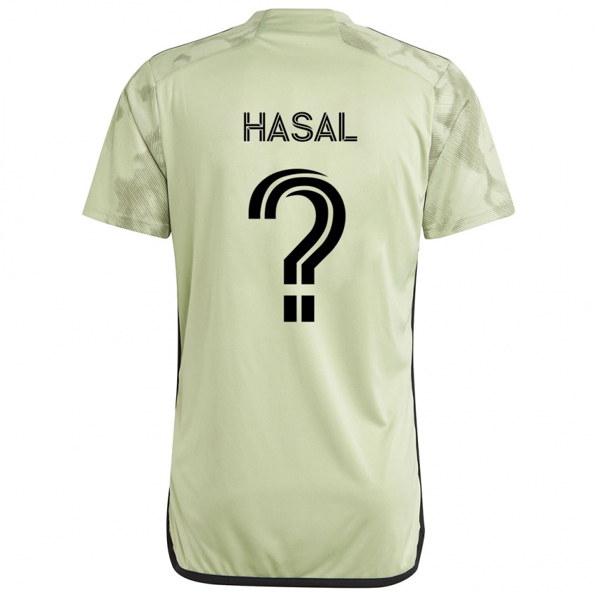 Kinder Thomas Hasal #0 Hellgrün Auswärtstrikot Trikot 2024/25 T-Shirt Österreich