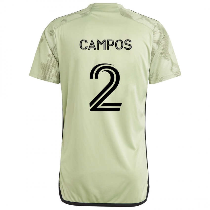 Kinder Omar Campos #2 Hellgrün Auswärtstrikot Trikot 2024/25 T-Shirt Österreich