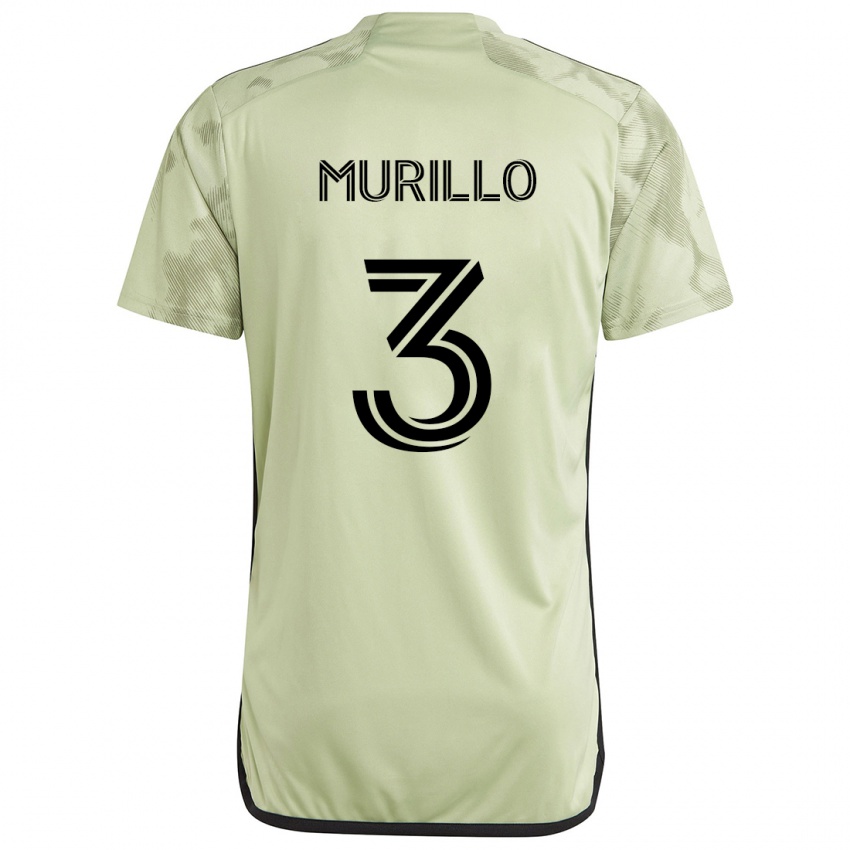 Kinder Jesús Murillo #3 Hellgrün Auswärtstrikot Trikot 2024/25 T-Shirt Österreich