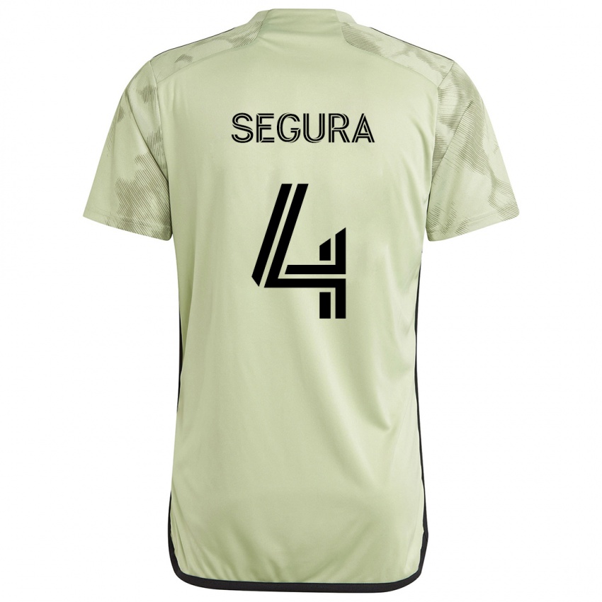 Kinder Eddie Segura #4 Hellgrün Auswärtstrikot Trikot 2024/25 T-Shirt Österreich