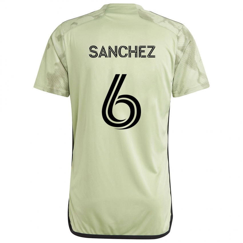 Kinder Ilie Sánchez #6 Hellgrün Auswärtstrikot Trikot 2024/25 T-Shirt Österreich