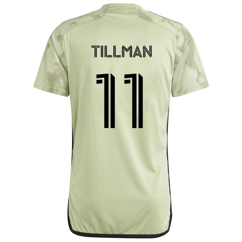 Kinder Timothy Tillman #11 Hellgrün Auswärtstrikot Trikot 2024/25 T-Shirt Österreich