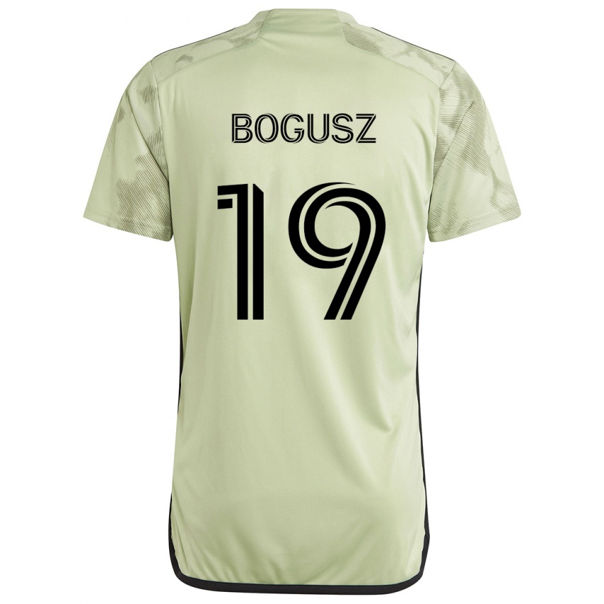 Kinder Mateusz Bogusz #19 Hellgrün Auswärtstrikot Trikot 2024/25 T-Shirt Österreich