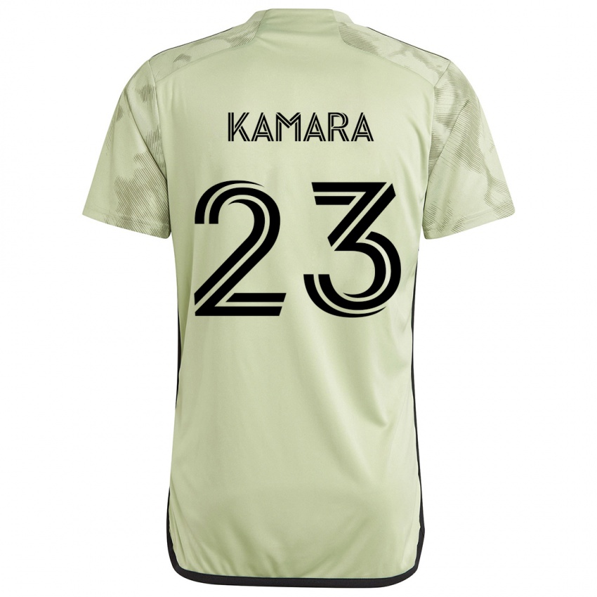 Kinder Kei Kamara #23 Hellgrün Auswärtstrikot Trikot 2024/25 T-Shirt Österreich