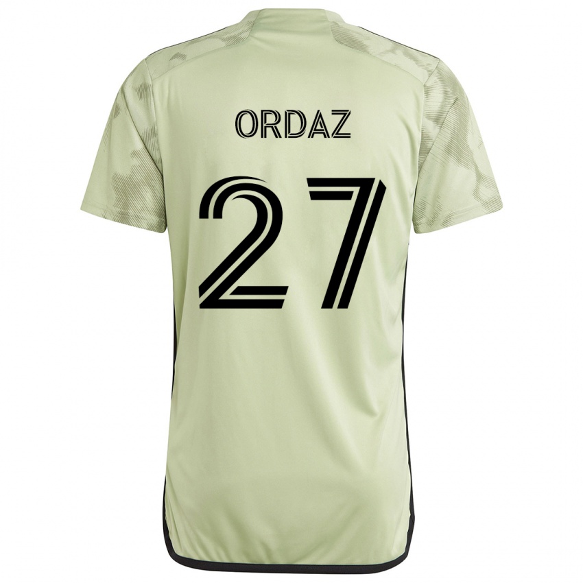 Kinder Nathan Ordaz #27 Hellgrün Auswärtstrikot Trikot 2024/25 T-Shirt Österreich