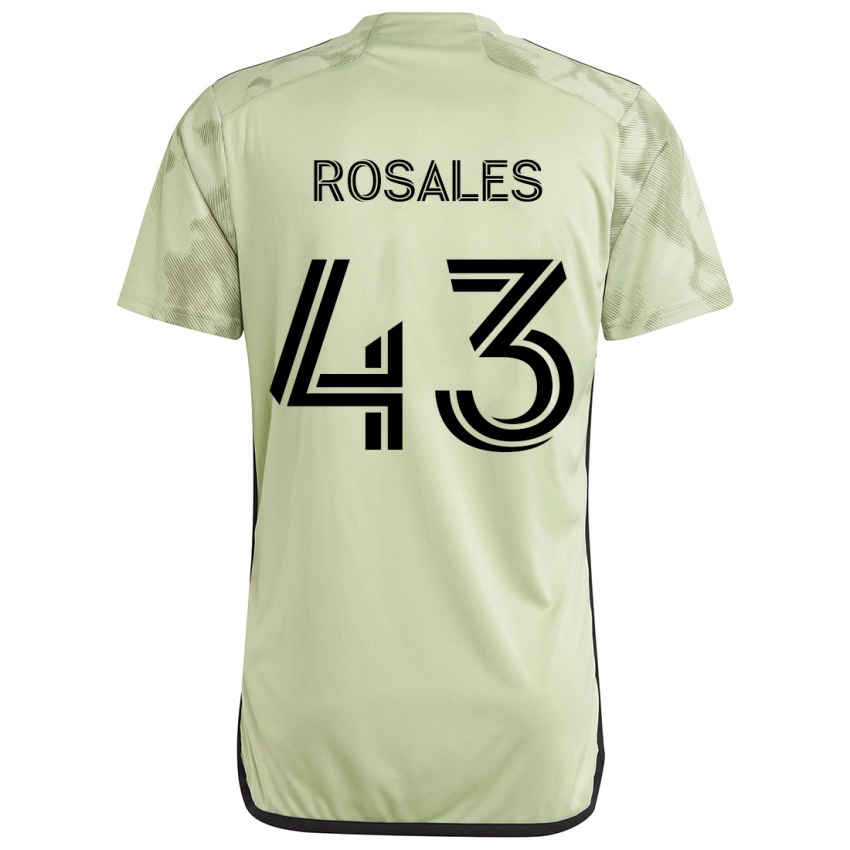 Kinder Diego Rosales #43 Hellgrün Auswärtstrikot Trikot 2024/25 T-Shirt Österreich