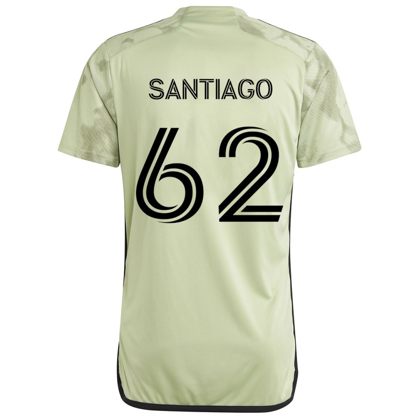 Kinder Joshua Santiago #62 Hellgrün Auswärtstrikot Trikot 2024/25 T-Shirt Österreich