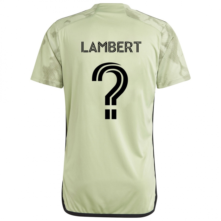 Kinder Liam Lambert #0 Hellgrün Auswärtstrikot Trikot 2024/25 T-Shirt Österreich