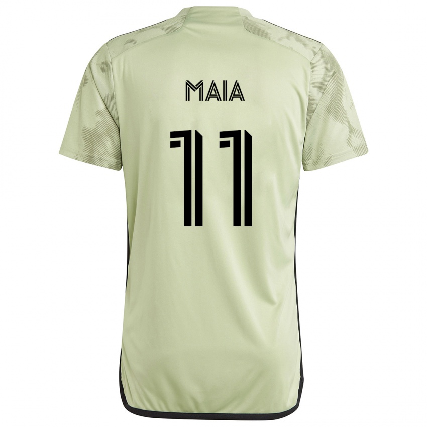 Kinder Matheus Maia #11 Hellgrün Auswärtstrikot Trikot 2024/25 T-Shirt Österreich