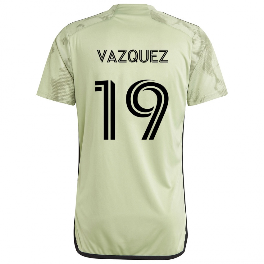 Kinder Favian Vazquez #19 Hellgrün Auswärtstrikot Trikot 2024/25 T-Shirt Österreich