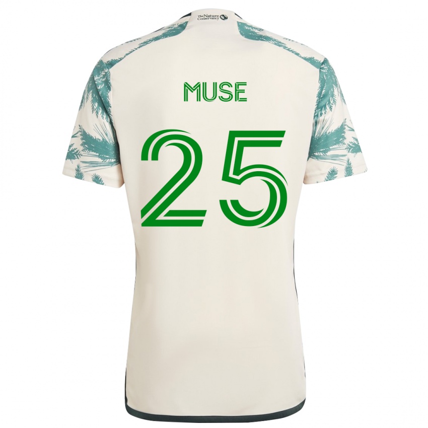 Kinder Trey Muse #25 Beige Braun Auswärtstrikot Trikot 2024/25 T-Shirt Österreich