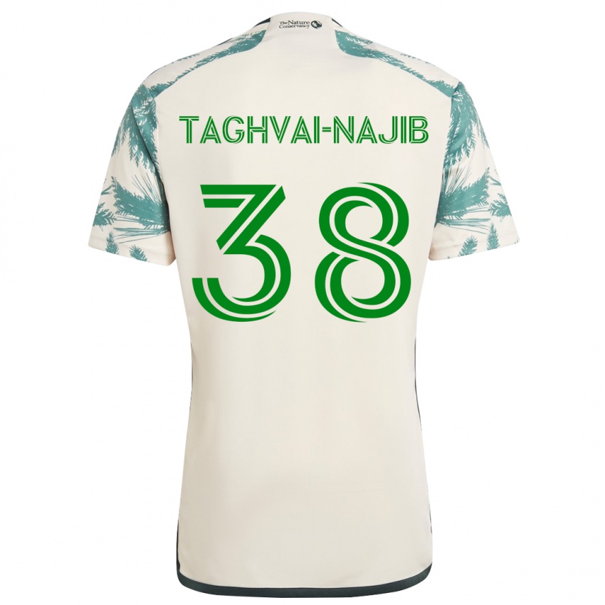 Kinder Braxton Taghvai-Najib #38 Beige Braun Auswärtstrikot Trikot 2024/25 T-Shirt Österreich