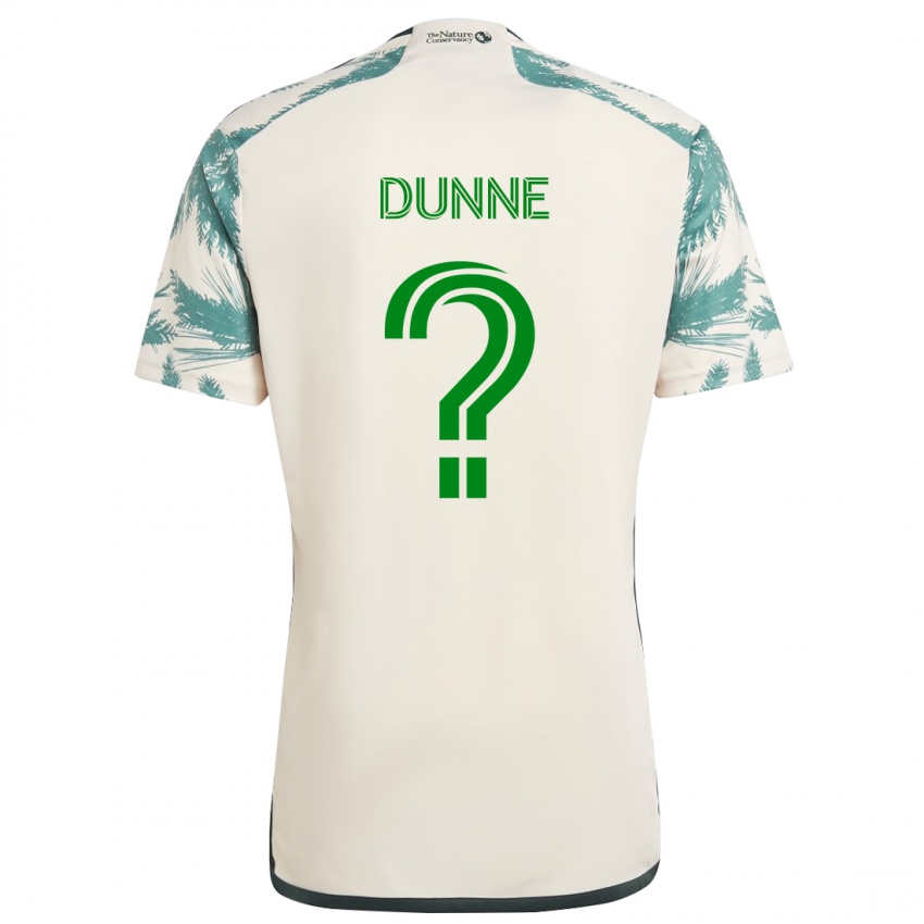 Kinder Michael Dunne #0 Beige Braun Auswärtstrikot Trikot 2024/25 T-Shirt Österreich