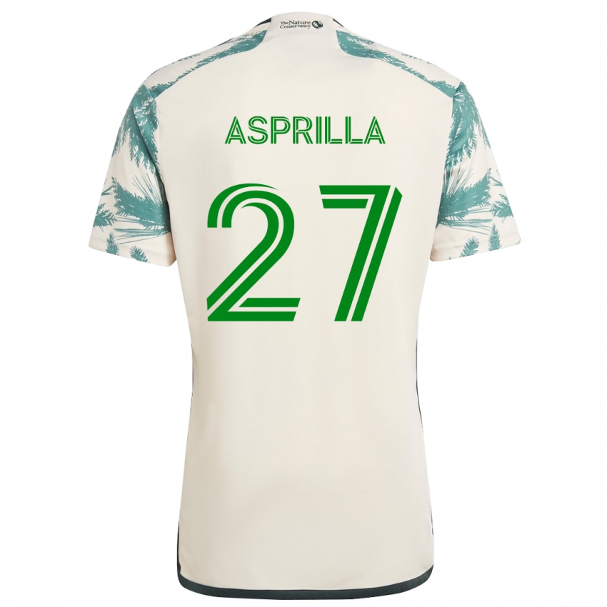 Kinder Dairon Asprilla #27 Beige Braun Auswärtstrikot Trikot 2024/25 T-Shirt Österreich