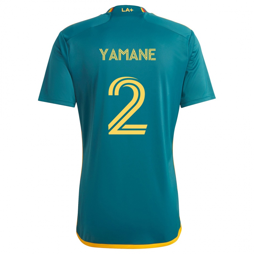 Kinder Miki Yamane #2 Grün Gelb Auswärtstrikot Trikot 2024/25 T-Shirt Österreich