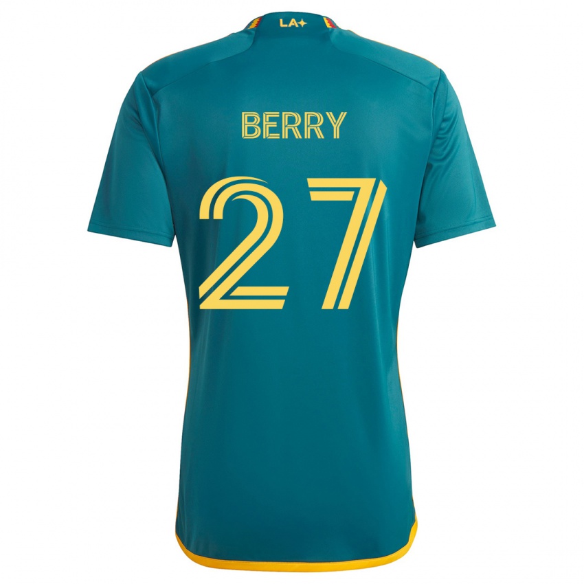 Kinder Miguel Berry #27 Grün Gelb Auswärtstrikot Trikot 2024/25 T-Shirt Österreich