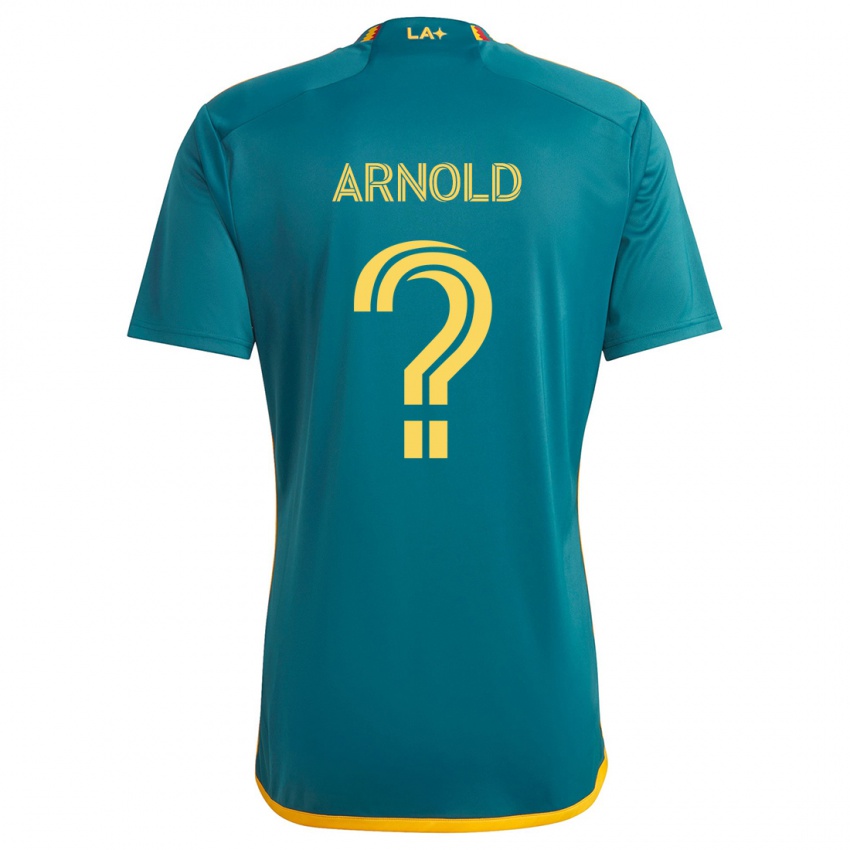 Kinder Gabriel Arnold #0 Grün Gelb Auswärtstrikot Trikot 2024/25 T-Shirt Österreich