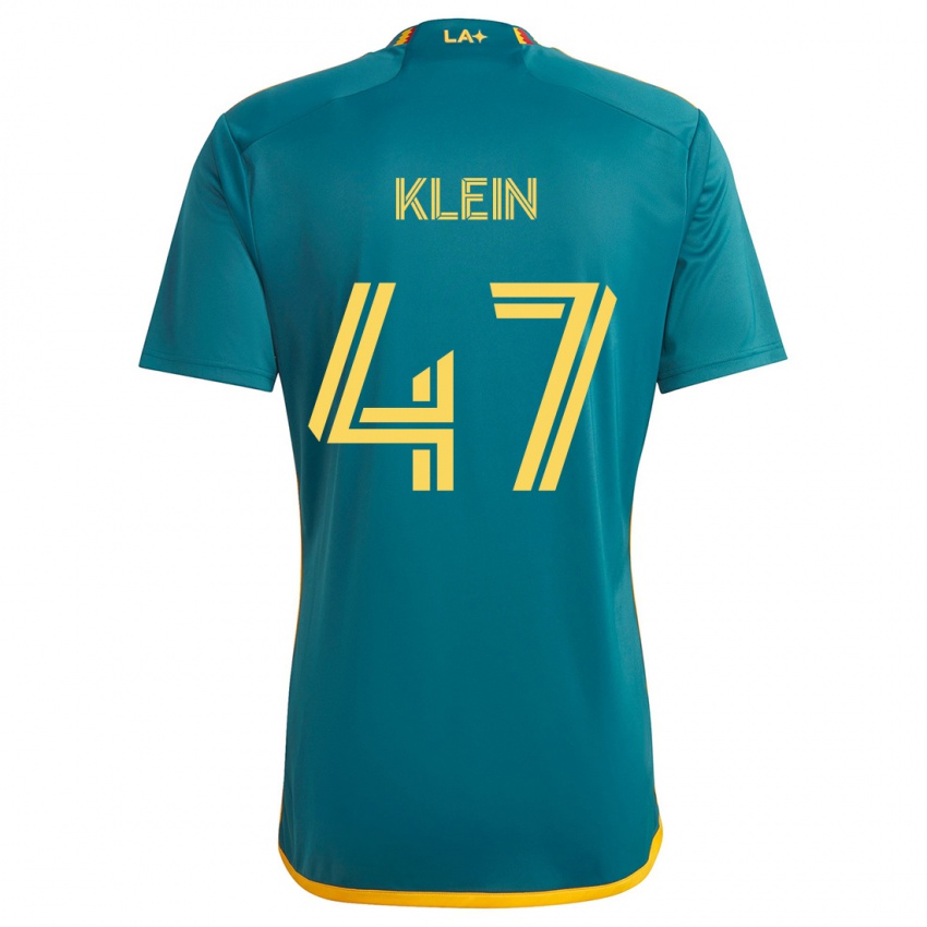 Kinder Carson Klein #47 Grün Gelb Auswärtstrikot Trikot 2024/25 T-Shirt Österreich