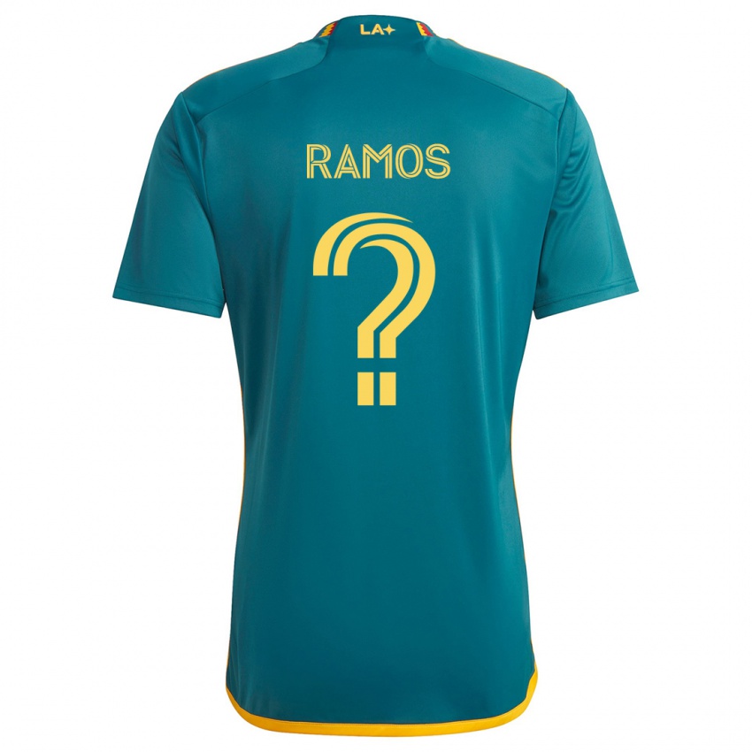 Kinder Rubén Ramos #0 Grün Gelb Auswärtstrikot Trikot 2024/25 T-Shirt Österreich