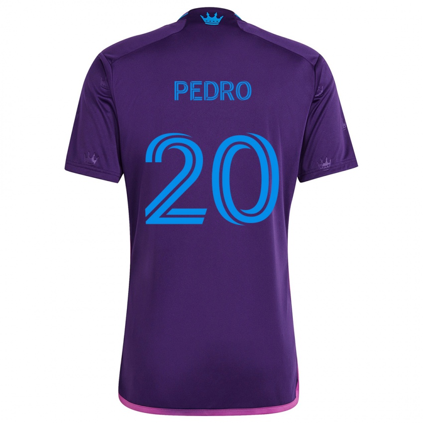 Kinder João Pedro #20 Lila-Blau Auswärtstrikot Trikot 2024/25 T-Shirt Österreich