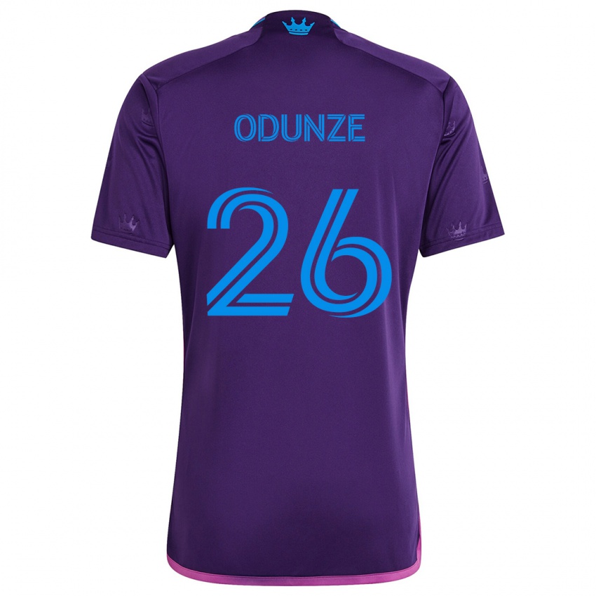 Kinder Chituru Odunze #26 Lila-Blau Auswärtstrikot Trikot 2024/25 T-Shirt Österreich