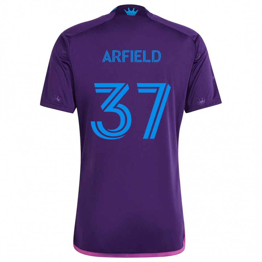 Kinder Scott Arfield #37 Lila-Blau Auswärtstrikot Trikot 2024/25 T-Shirt Österreich