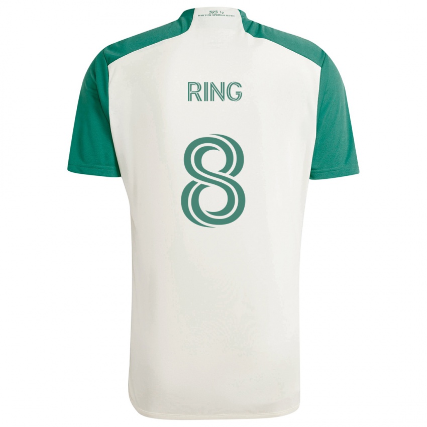 Kinder Alexander Ring #8 Braune Farben Grün Auswärtstrikot Trikot 2024/25 T-Shirt Österreich