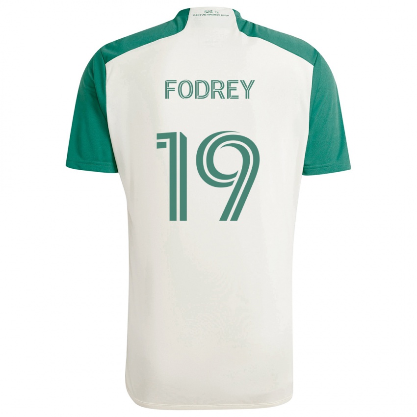 Kinder Cj Fodrey #19 Braune Farben Grün Auswärtstrikot Trikot 2024/25 T-Shirt Österreich