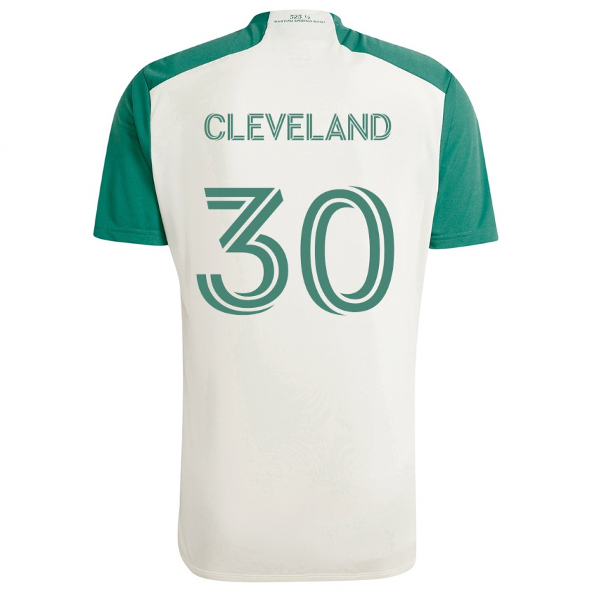 Kinder Stefan Cleveland #30 Braune Farben Grün Auswärtstrikot Trikot 2024/25 T-Shirt Österreich