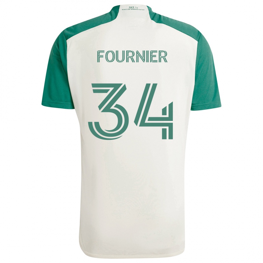 Kinder Drake Fournier #34 Braune Farben Grün Auswärtstrikot Trikot 2024/25 T-Shirt Österreich